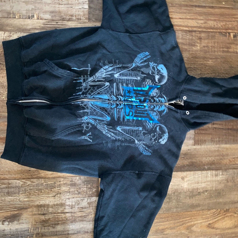Tap out black jacket zip up